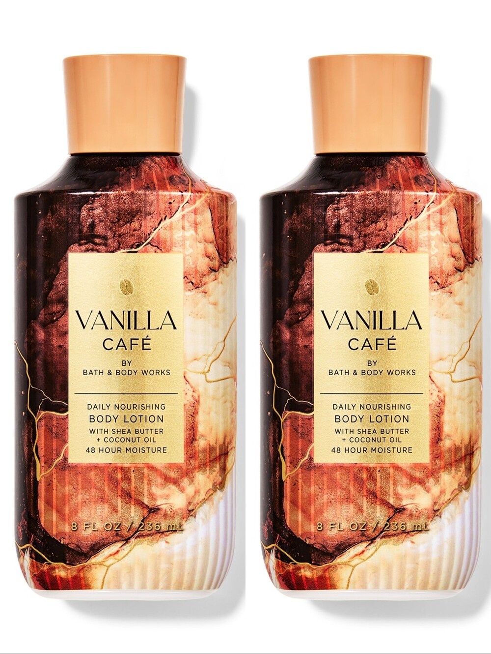 Bath & Body Works Vanilla Café Daily Nourishing Body Lotion Set of 2 NEW RARE